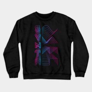 Synth Waveform Analog Audio Design Crewneck Sweatshirt